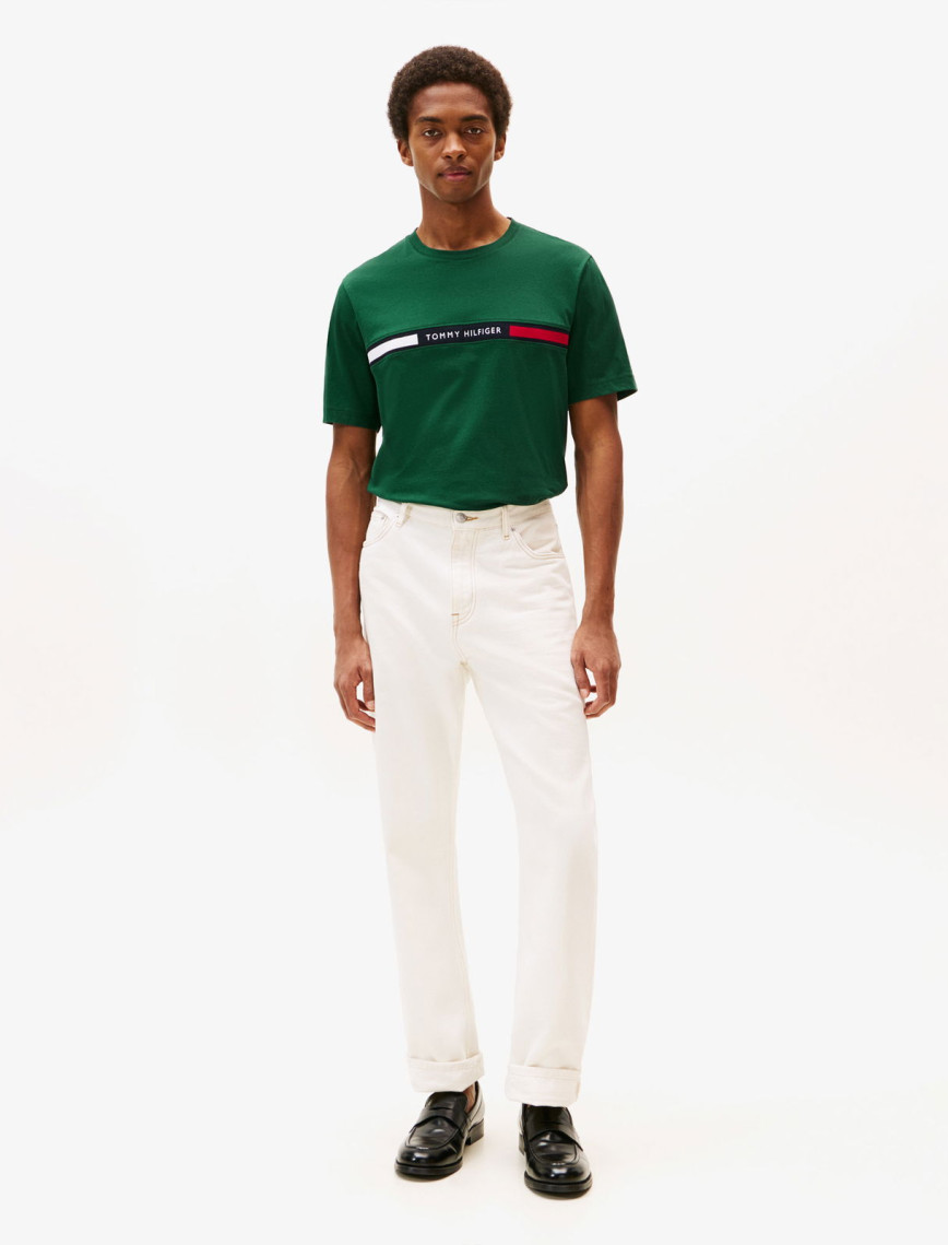 Tommy Hilfiger Chest Insert Erkek Yeşil T-Shirt Tommy Hilfiger Chest Insert Erkek Yeşil T-Shirt