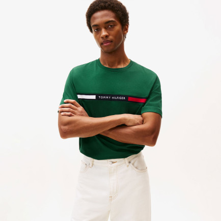 Tommy Hilfiger Chest Insert Erkek Yeşil T-Shirt Tommy Hilfiger Chest Insert Erkek Yeşil T-Shirt