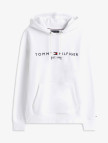Tommy Hilfiger Logo Erkek Beyaz Hoodie Tommy Hilfiger Logo Erkek Beyaz Hoodie