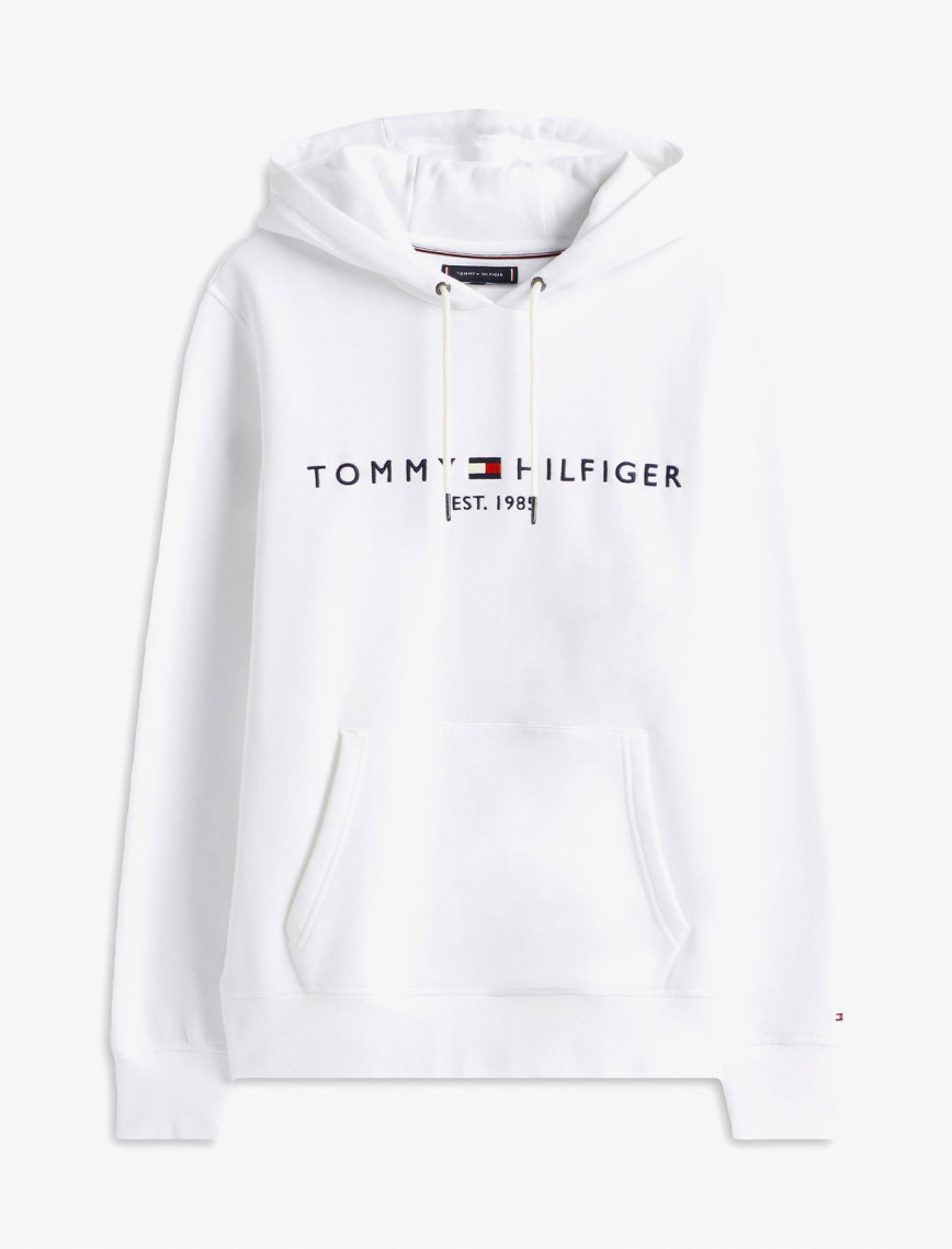 Tommy Hilfiger Logo Erkek Beyaz Hoodie Tommy Hilfiger Logo Erkek Beyaz Hoodie