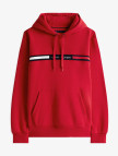 Tommy Hilfiger Chest Insert Erkek Kırmızı Hoodie Tommy Hilfiger Chest Insert Erkek Kırmızı Hoodie