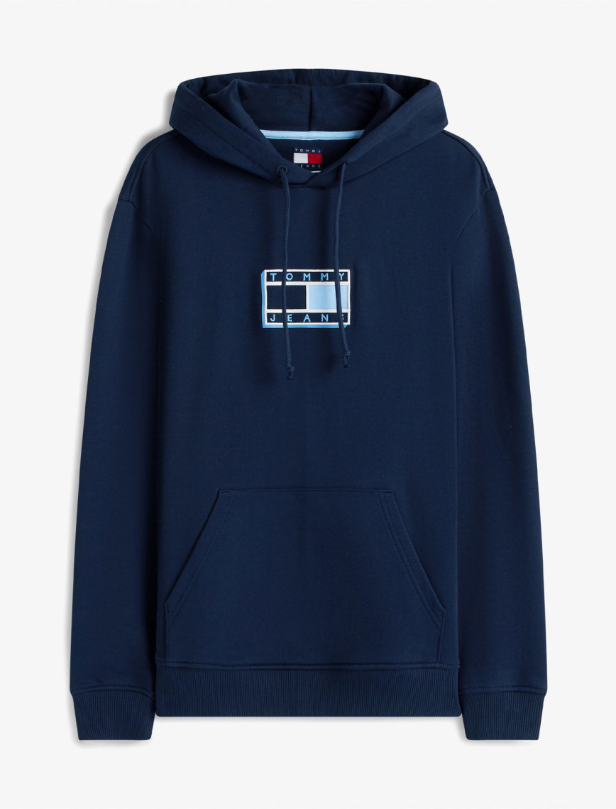 Tommy Jeans Regular Pop Erkek Mavi Hoodie Tommy Jeans Regular Pop Erkek Mavi Hoodie