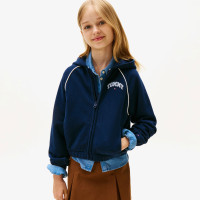Tommy Hilfiger Varsity Çocuk Mavi Fermuarlı Hoodie Tommy Hilfiger Varsity Çocuk Mavi Fermuarlı Hoodie