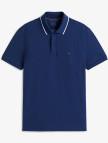 Tommy Hilfiger Performance Pique Regular Tipped Erkek Mavi Polo Tommy Hilfiger Performance Pique Regular Tipped Erkek Mavi Polo