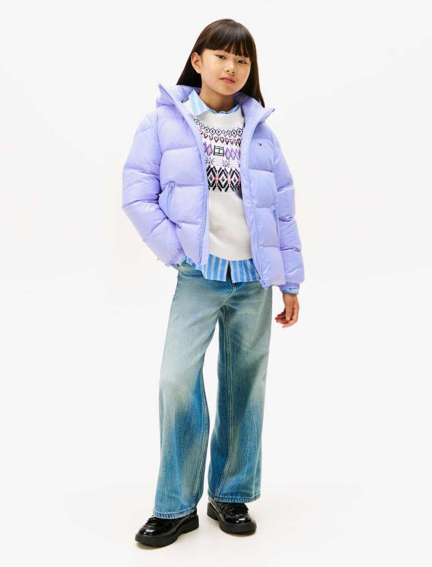 Tommy Hilfiger Essential Down Çocuk Mavi Puffer Mont