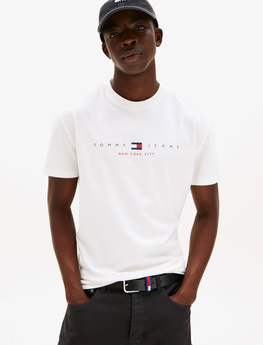 Tommy Jeans Regular Flag Linear Erkek Kırmızı T-Shirt Tommy Jeans Regular Flag Linear Erkek Kırmızı T-Shirt