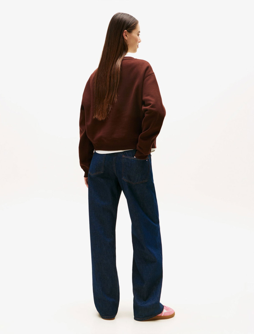 Tommy Jeans Silver Script Kadın Kahverengi Sweatshirt Tommy Jeans Silver Script Kadın Kahverengi Sweatshirt