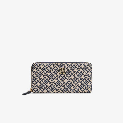 Tommy Hilfiger Jacquard Kadın Mavi Cüzdan Tommy Hilfiger Jacquard Kadın Mavi Cüzdan