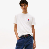 Tommy Jeans Regular Flag Erkek Beyaz T-Shirt Tommy Jeans Regular Flag Erkek Beyaz T-Shirt
