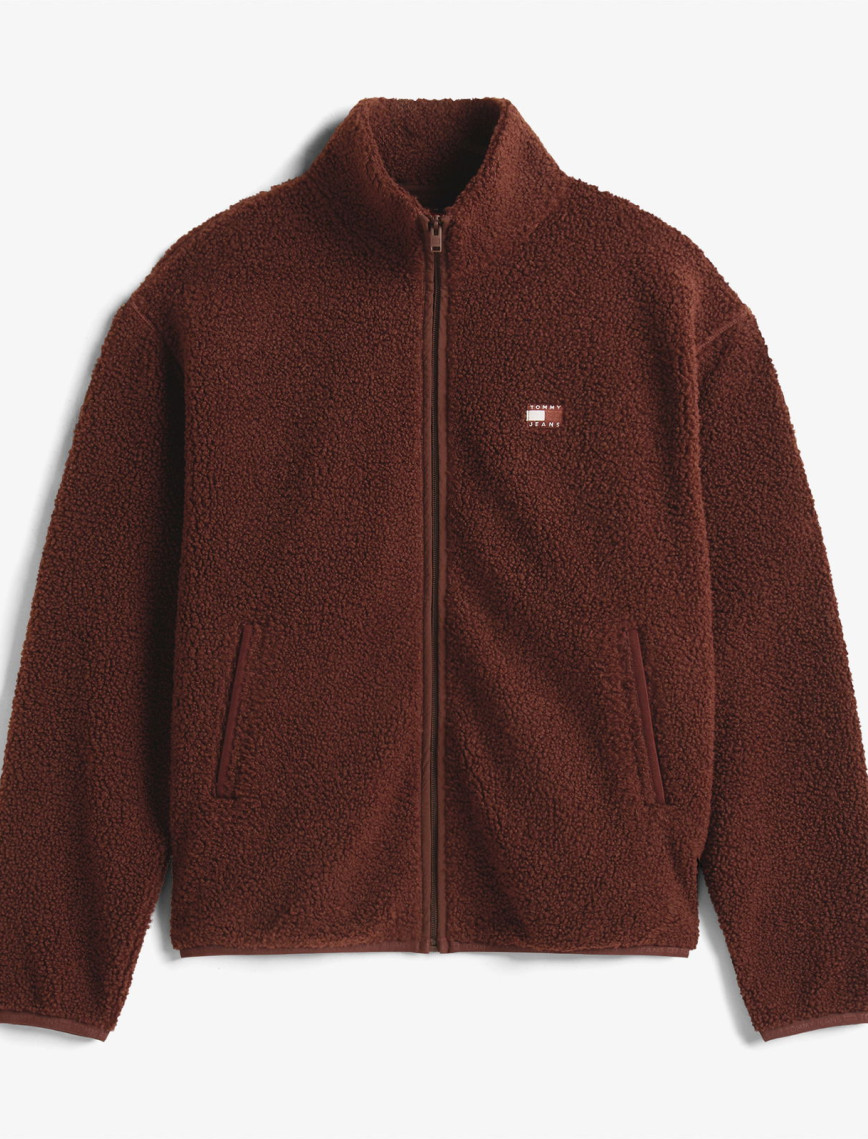 Tommy Jeans Relax Badge Erkek Kahverengi Fermuarlı Sweatshirt Tommy Jeans Relax Badge Erkek Kahverengi Fermuarlı Sweatshirt