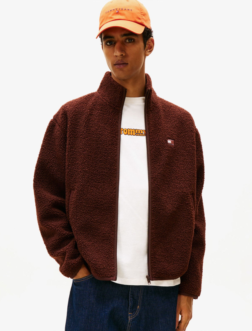 Tommy Jeans Relax Badge Erkek Gri Fermuarlı Sweatshirt Tommy Jeans Relax Badge Erkek Gri Fermuarlı Sweatshirt