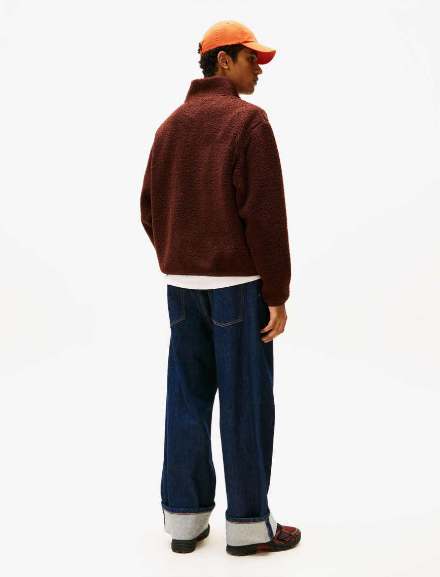 Tommy Jeans Relax Badge Erkek Kahverengi Fermuarlı Sweatshirt Tommy Jeans Relax Badge Erkek Kahverengi Fermuarlı Sweatshirt