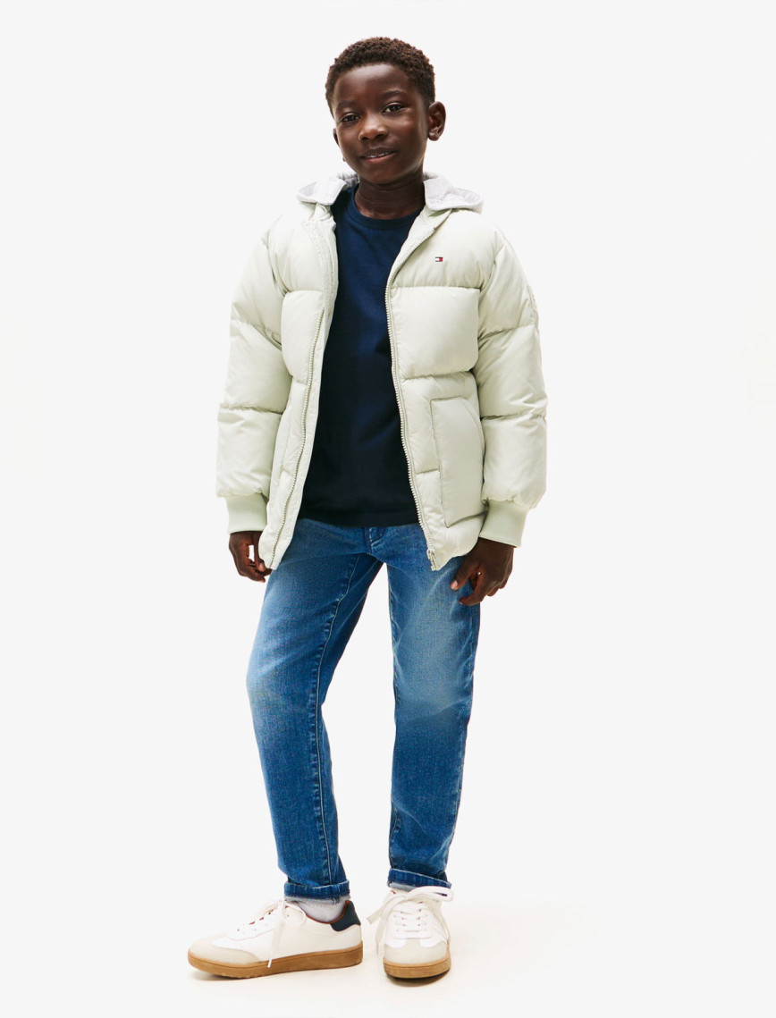 Tommy Hilfiger Flag Down Çocuk Yeşil Puffer Mont Tommy Hilfiger Flag Down Çocuk Yeşil Puffer Mont