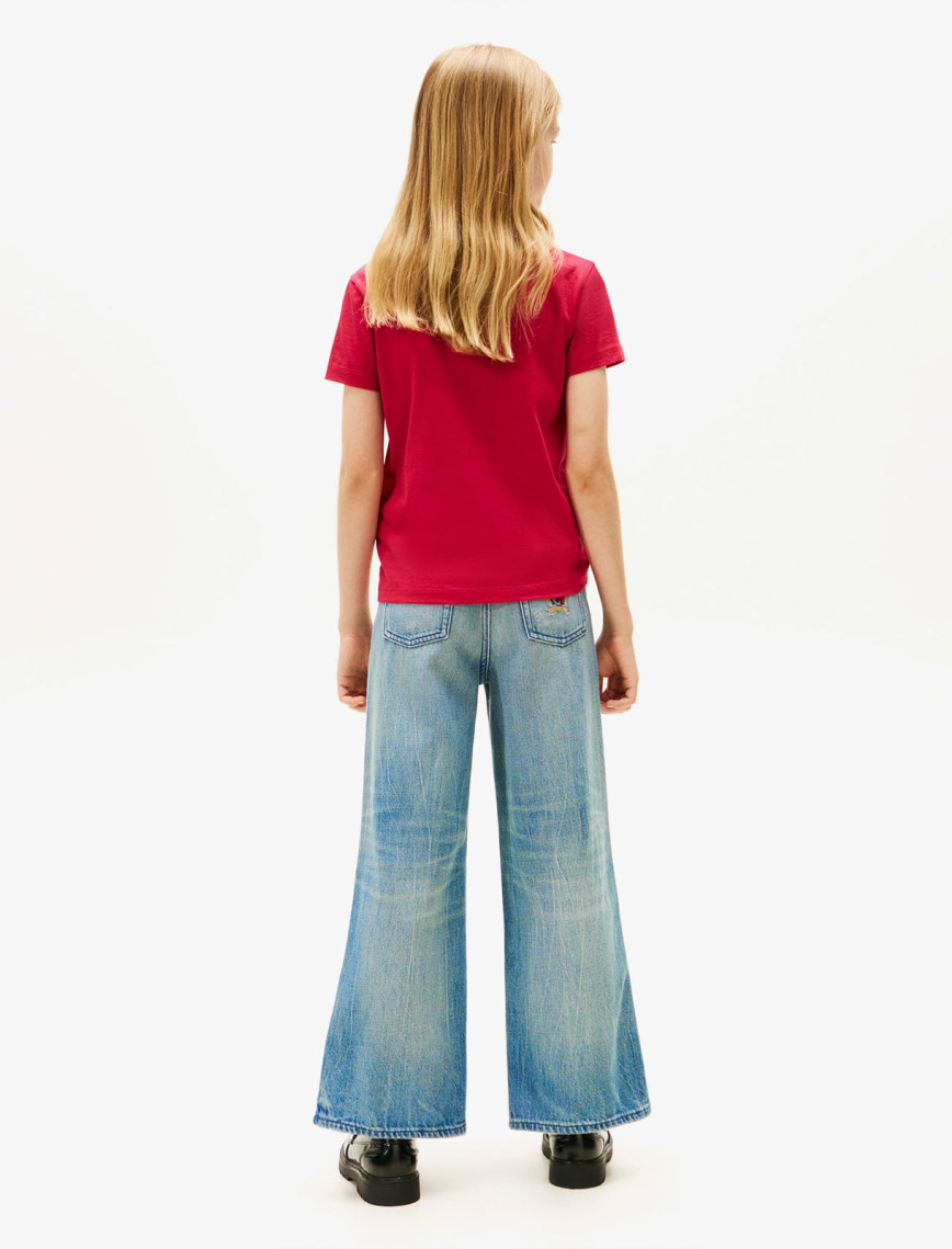 Tommy Hilfiger Rhine Stone Flag Çocuk Kırmızı T-Shirt Tommy Hilfiger Rhine Stone Flag Çocuk Kırmızı T-Shirt