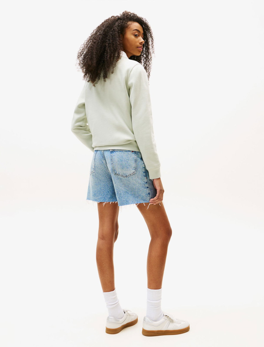 Tommy Jeans Regular Flag Kadın Yeşil Sweatshirt Tommy Jeans Regular Flag Kadın Yeşil Sweatshirt