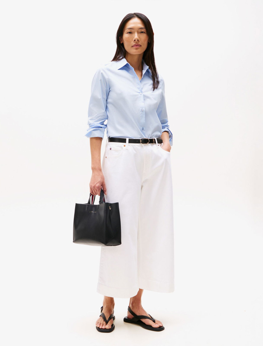 Tommy Hilfiger Established Med Shopper Kadın Siyah Tote Çanta Tommy Hilfiger Established Med Shopper Kadın Siyah Tote Çanta