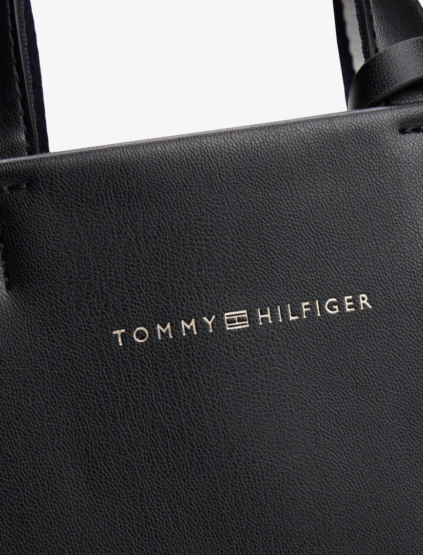 Tommy Hilfiger Established Med Shopper Kadın Siyah Tote Çanta Tommy Hilfiger Established Med Shopper Kadın Siyah Tote Çanta