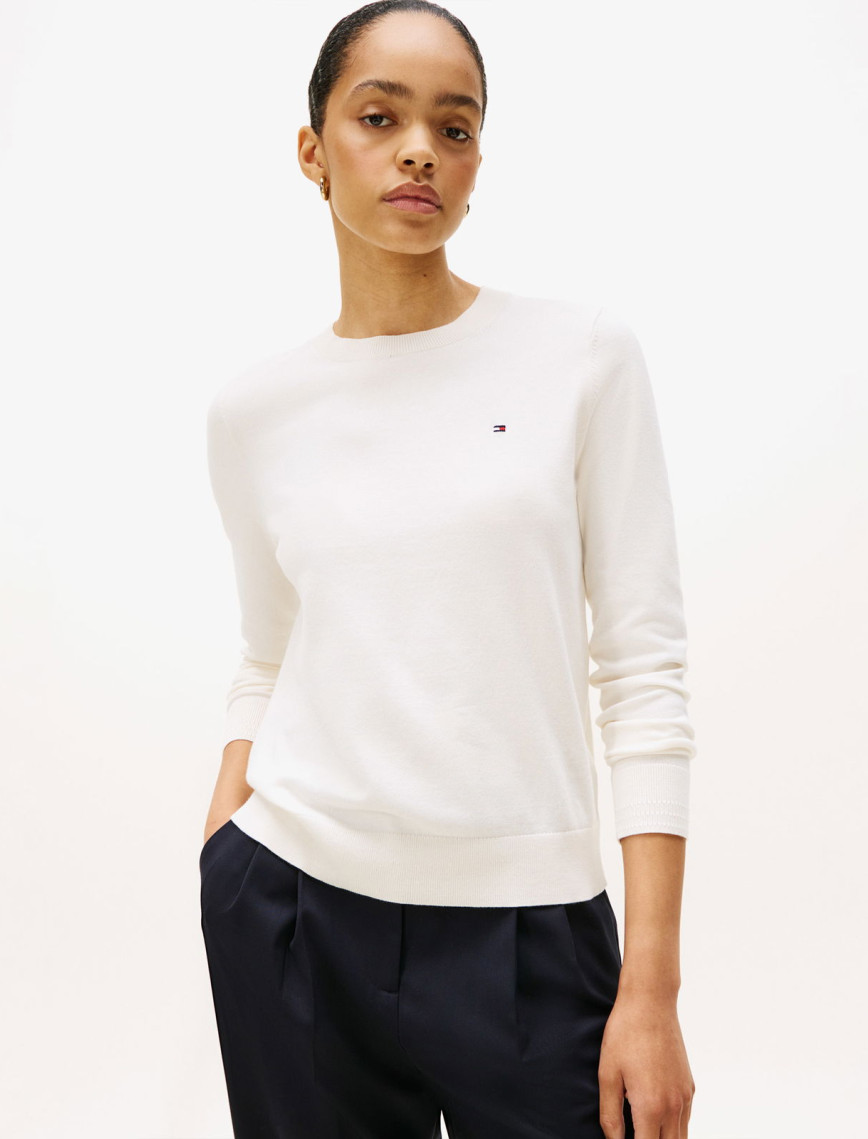 Tommy Hilfiger Stitch Kadın Sarı Kazak