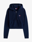 Tommy Jeans Crop Kadın Mavi Fermuarlı Hoodie Tommy Jeans Crop Kadın Mavi Fermuarlı Hoodie