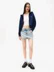 Tommy Jeans Crop Kadın Mavi Fermuarlı Hoodie Tommy Jeans Crop Kadın Mavi Fermuarlı Hoodie