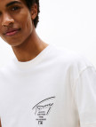 Tommy Jeans Regular Sign City Erkek Beyaz T-Shirt Tommy Jeans Regular Sign City Erkek Beyaz T-Shirt