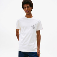 Tommy Jeans Regular Sign City Erkek Beyaz T-Shirt Tommy Jeans Regular Sign City Erkek Beyaz T-Shirt