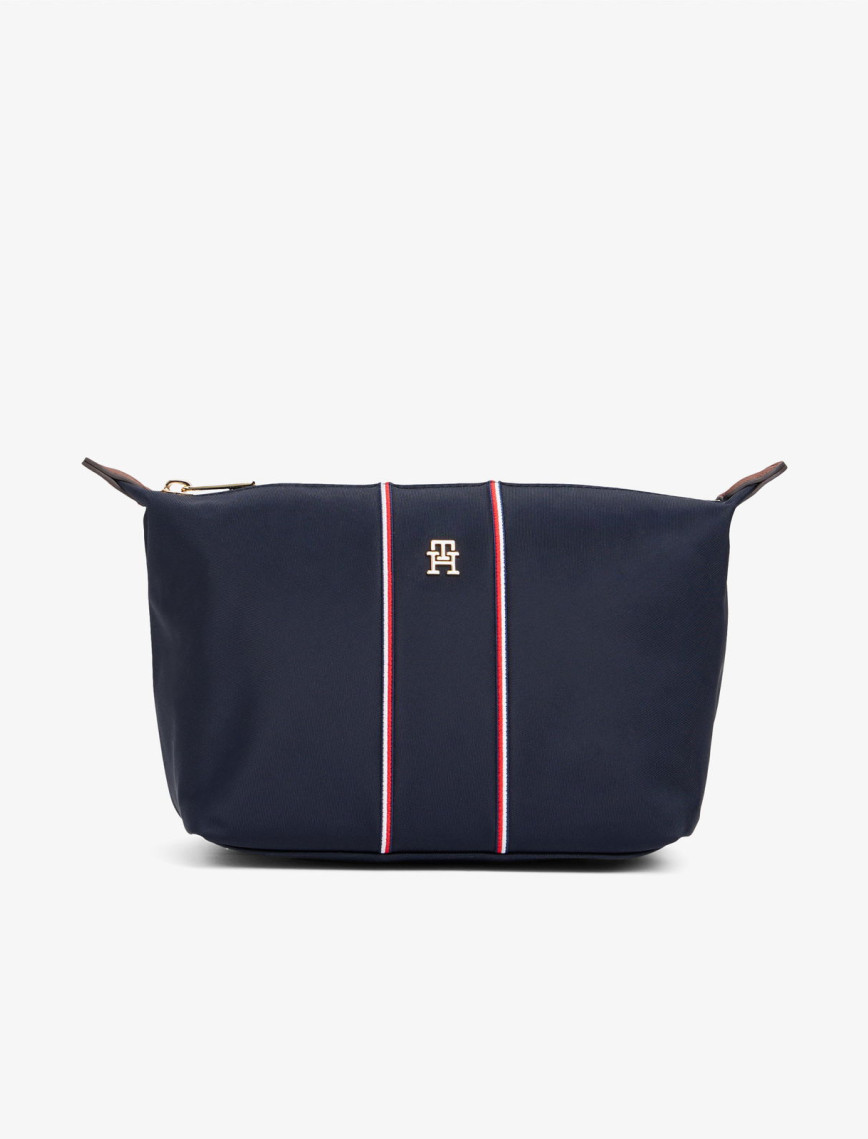 Tommy Hilfiger Icon Nylon Corp Kadın Mavi Makyaj Çantası Tommy Hilfiger Icon Nylon Corp Kadın Mavi Makyaj Çantası