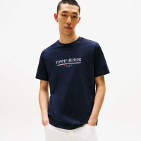 Tommy Hilfiger Brand Love Erkek Lacivert T-Shirt Tommy Hilfiger Brand Love Erkek Lacivert T-Shirt