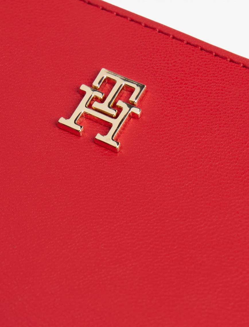 Tommy Hilfiger Icon Med Flap Kadın Kırmızı Cüzdan Tommy Hilfiger Icon Med Flap Kadın Kırmızı Cüzdan