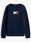 Tommy Hilfiger Script Flag Çocuk Mavi Sweatshirt Tommy Hilfiger Script Flag Çocuk Mavi Sweatshirt