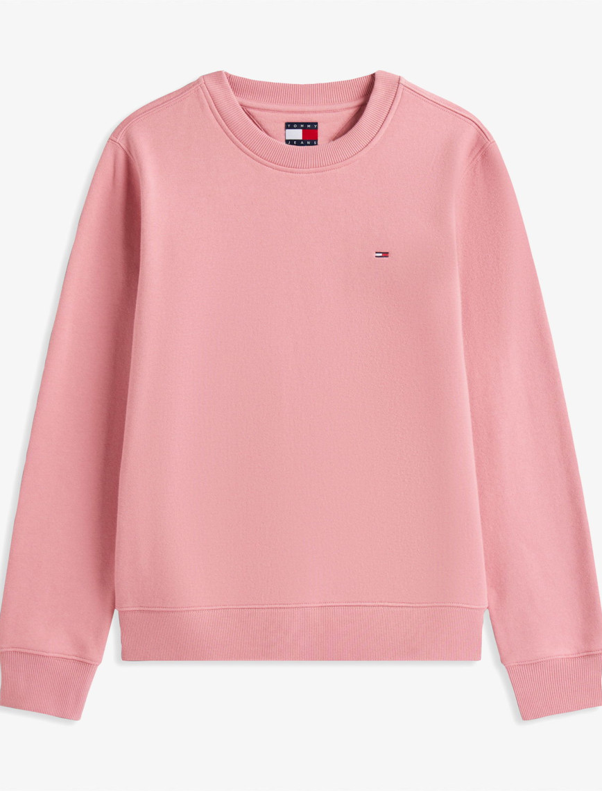Tommy Jeans Regular Flag Kadın Pembe Sweatshirt Tommy Jeans Regular Flag Kadın Pembe Sweatshirt