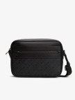 Tommy Hilfiger Monogram Reporter Erkek Siyah Çapraz Çanta