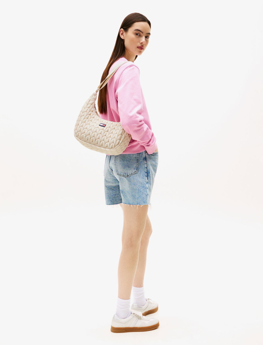 Tommy Jeans Urban X-Body Quilted Kadın Bej Omuz Çantası Tommy Jeans Urban X-Body Quilted Kadın Bej Omuz Çantası