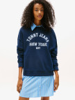 Tommy Jeans Varsity Overdye Kadın Gri Sweatshirt Tommy Jeans Varsity Overdye Kadın Gri Sweatshirt