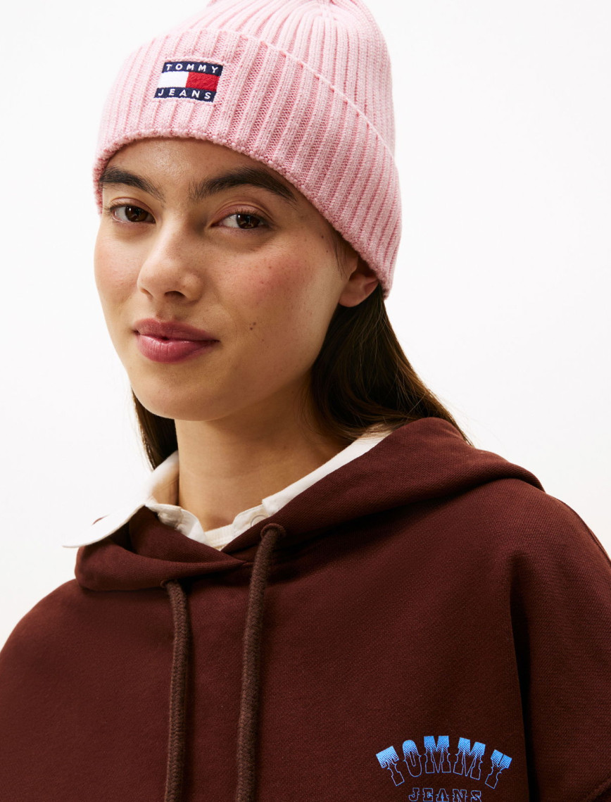 Tommy Jeans Heritage Core Kadın Pembe Bere Tommy Jeans Heritage Core Kadın Pembe Bere