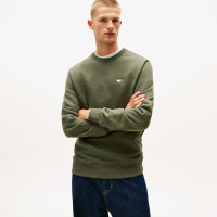 Tommy Jeans Regular Badge Erkek Yeşil Sweatshirt Tommy Jeans Regular Badge Erkek Yeşil Sweatshirt
