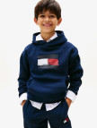 Tommy Hilfiger Flag Çocuk Beyaz Hoodie Tommy Hilfiger Flag Çocuk Beyaz Hoodie