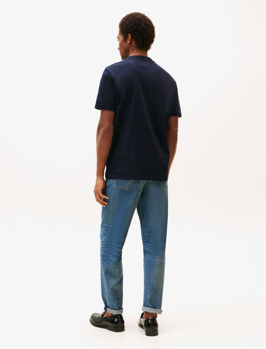 Tommy Hilfiger Colour Flag Erkek Lacivert T-Shirt Tommy Hilfiger Colour Flag Erkek Lacivert T-Shirt