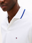 Tommy Hilfiger Performance Pique Regular Tipped Erkek Beyaz Polo Tommy Hilfiger Performance Pique Regular Tipped Erkek Beyaz Polo