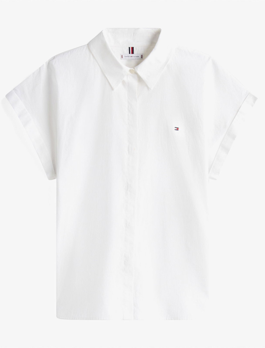 Tommy Hilfiger Poplin Relaxed Kadın Beyaz Gömlek Tommy Hilfiger Poplin Relaxed Kadın Beyaz Gömlek
