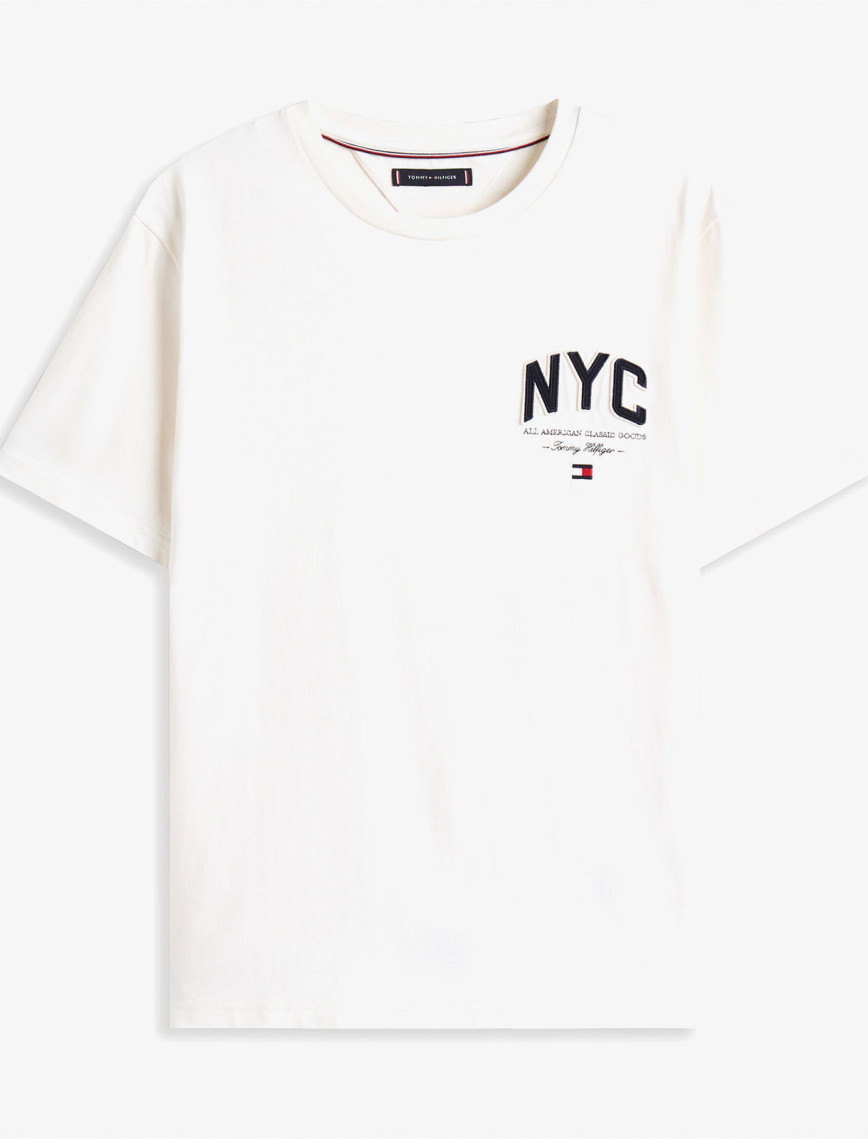 Tommy Hilfiger Script Erkek Sarı T-Shirt Tommy Hilfiger Script Erkek Sarı T-Shirt