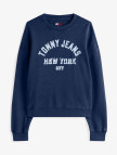 Tommy Jeans Varsity Overdye Kadın Mavi Sweatshirt Tommy Jeans Varsity Overdye Kadın Mavi Sweatshirt