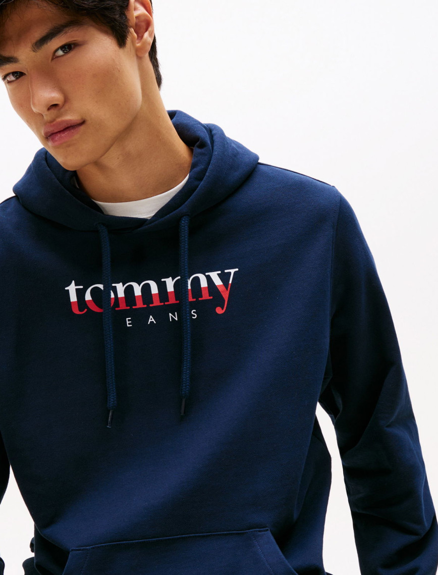 Tommy Jeans Regular Erkek Mavi Sweatshirt Tommy Jeans Regular Erkek Mavi Sweatshirt