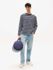 Tommy Jeans Regular Breton Stripe Erkek Mavi T-Shirt Tommy Jeans Regular Breton Stripe Erkek Mavi T-Shirt