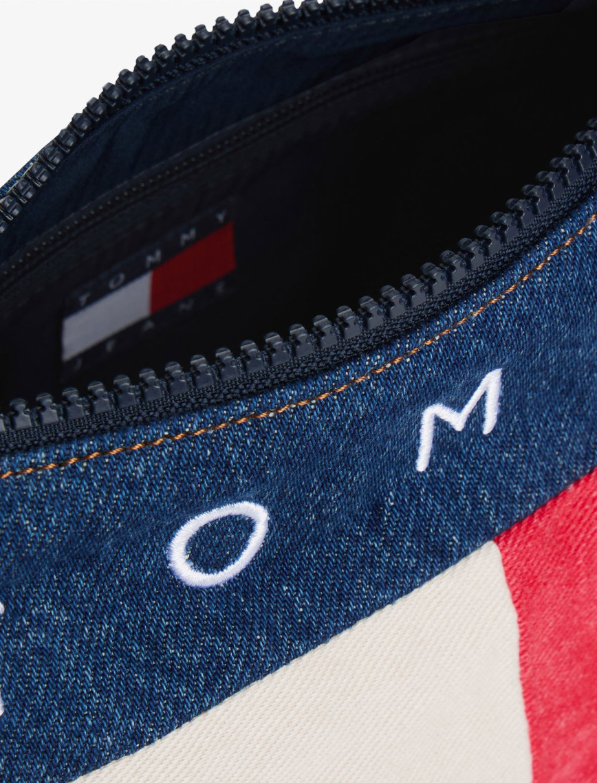 Tommy Jeans Archive Denim Kadın Mavi Omuz Çantası Tommy Jeans Archive Denim Kadın Mavi Omuz Çantası