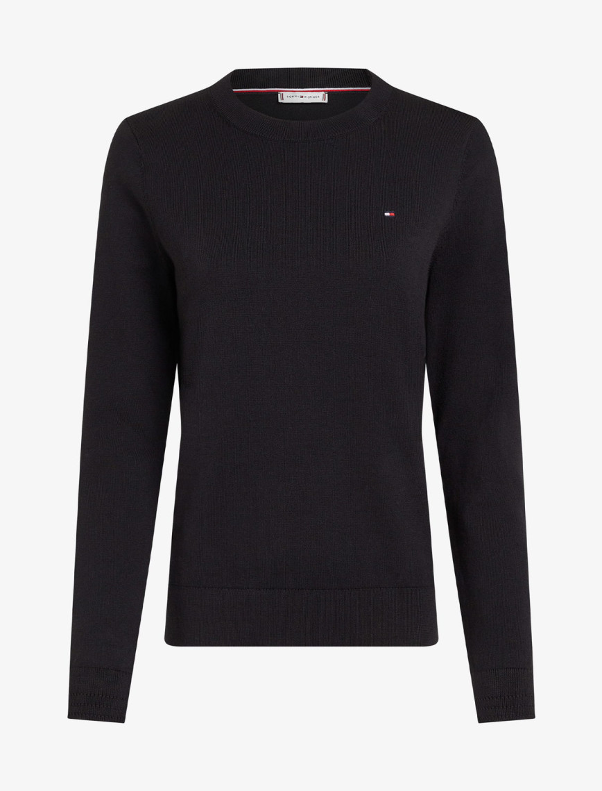 Tommy Hilfiger Stitch Kadın Siyah Kazak Tommy Hilfiger Stitch Kadın Siyah Kazak