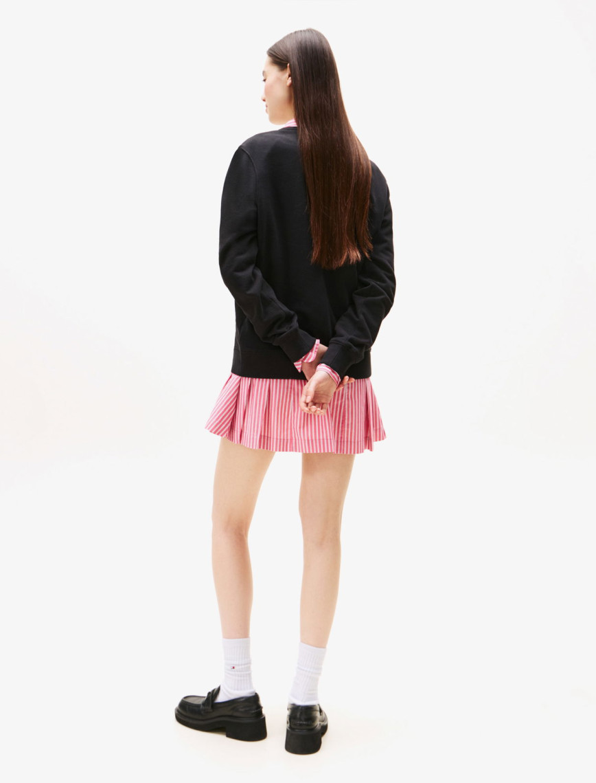 Tommy Jeans Regular Essentials Logo 1 Kadın Siyah Sweatshirt Tommy Jeans Regular Essentials Logo 1 Kadın Siyah Sweatshirt