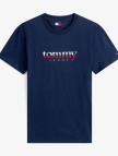 Tommy Jeans Regular Erkek Mavi T-Shirt Tommy Jeans Regular Erkek Mavi T-Shirt