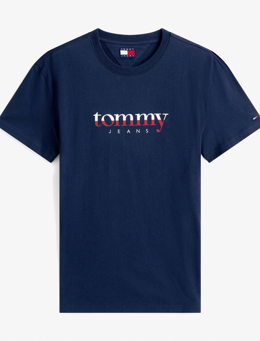 Tommy Jeans Regular Erkek Mavi T-Shirt Tommy Jeans Regular Erkek Mavi T-Shirt