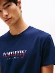 Tommy Jeans Regular Erkek Mavi T-Shirt Tommy Jeans Regular Erkek Mavi T-Shirt